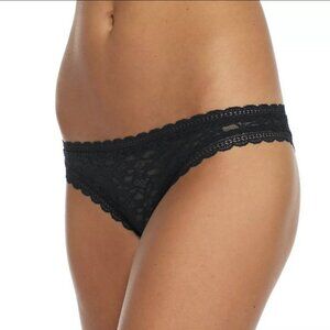 Free People Lace Tanga 🖤 Size L 🖤 Black NWT